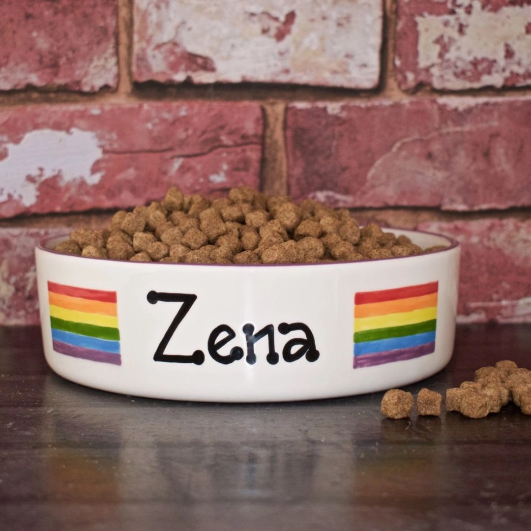 Personalised Pride Dog Bowls