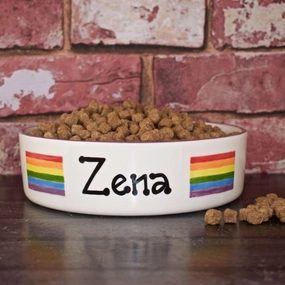 Personalised Pride Dog Bowls