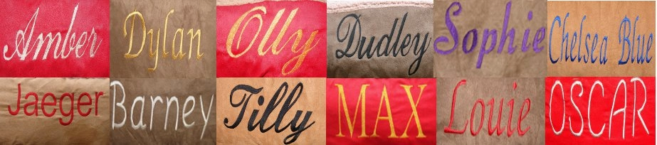 Personalised Red Fleece Donut Dog Bed