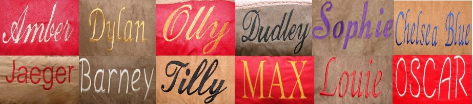 Personalised Red Fleece Donut Dog Bed