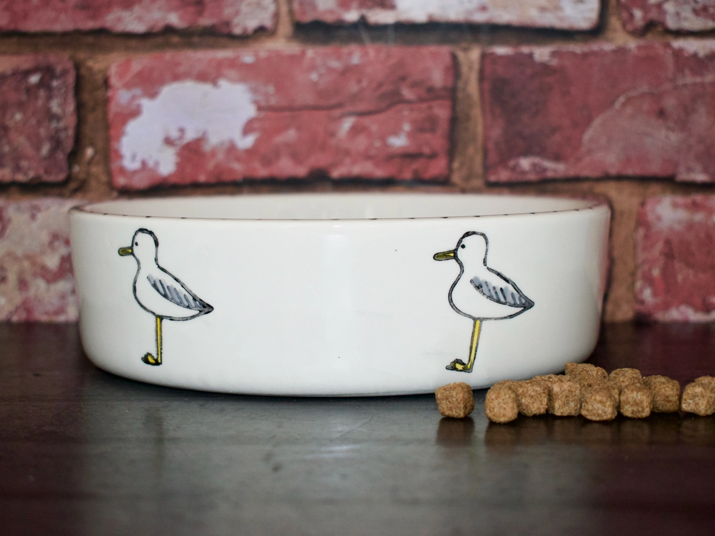 Personalised Seagull Stamp Dog Bowls