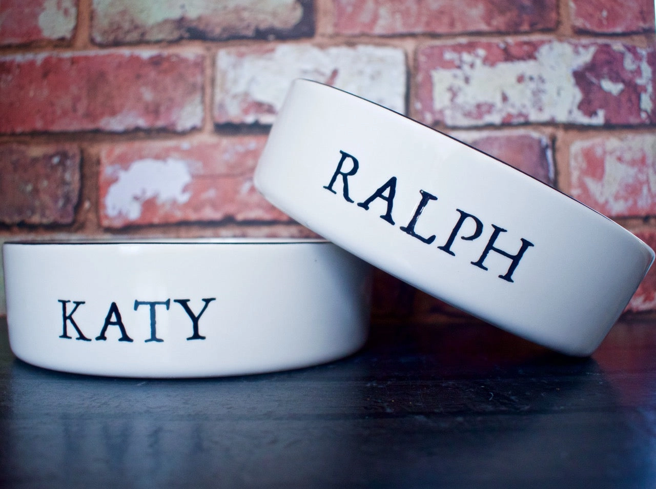 Personalised Stamp Dog Bowls