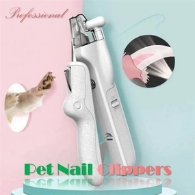 Pet Nail Clippers With LED Light Dogs Cat Nail Scissors Professional Trimmer