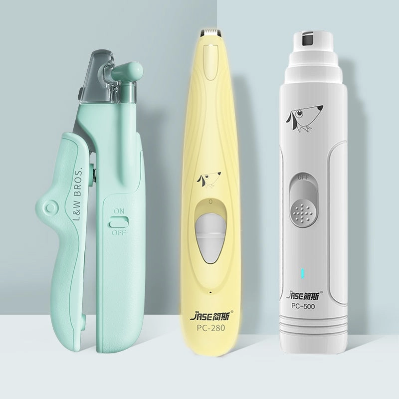 Pet Nail Clippers With LED Light Dogs Cat Nail Scissors Professional Trimmer