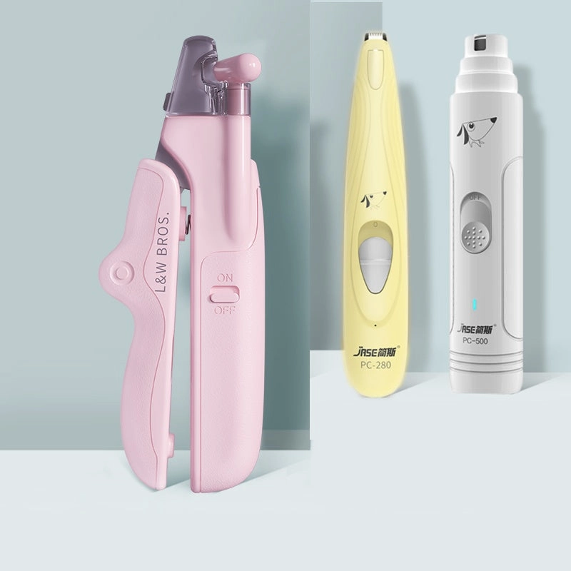Pet Nail Clippers With LED Light Dogs Cat Nail Scissors Professional Trimmer