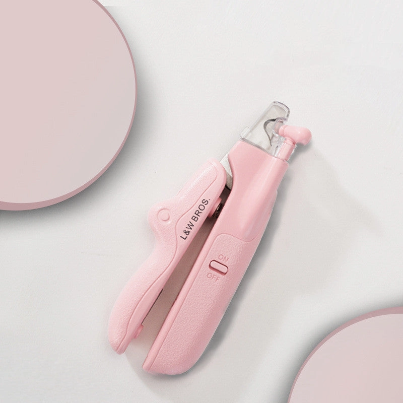 Pet Nail Clippers With LED Light Dogs Cat Nail Scissors Professional Trimmer