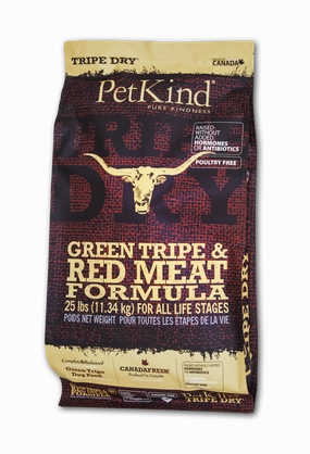 PetKind Tripe Dry Premium Red Meat 25lb