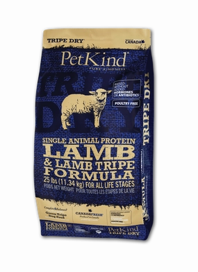 PetKind Tripe Dry Single Protein Lamb Small Bites 25lb