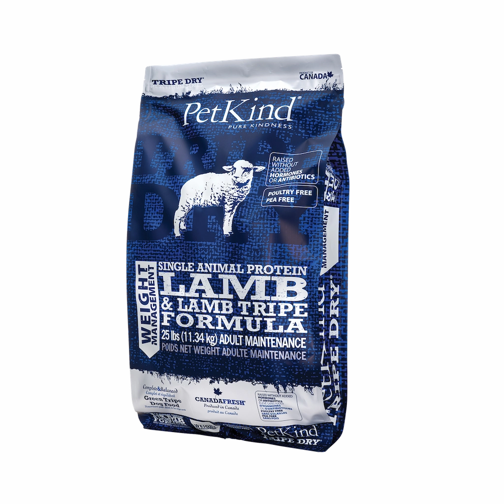 PetKind Tripe Dry Single Protein Lamb Weight Management 25lb