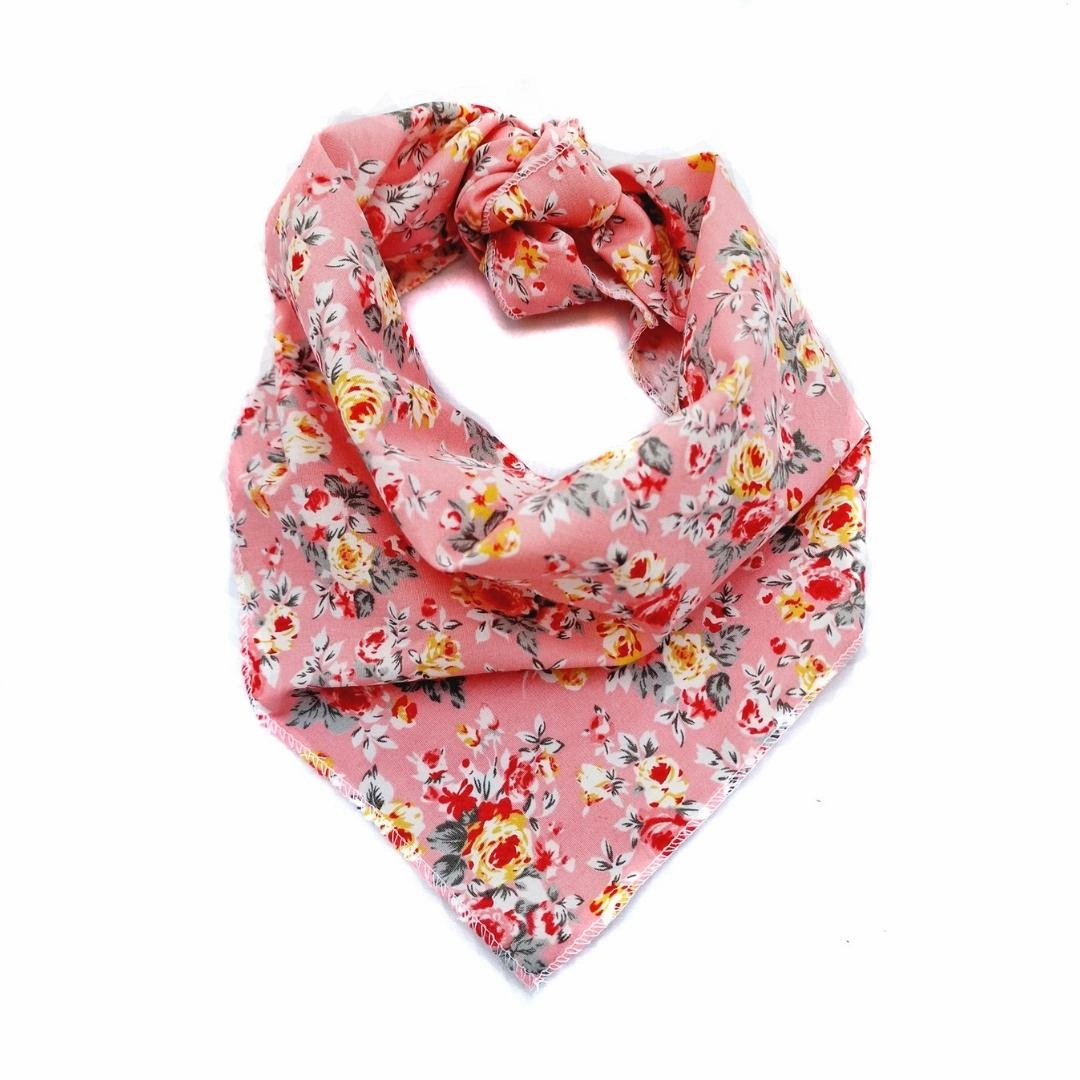 Pink Vintage Dog Bandana