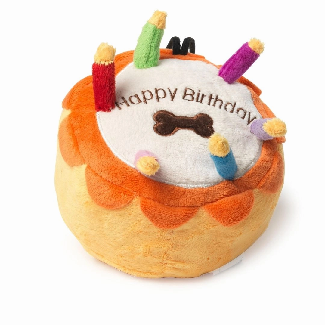 Plush Birthday Cake Dog Toy by House of Paws