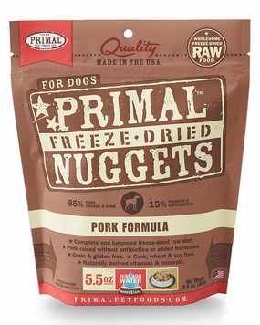Primal Dog Freeze-Dried Pork Nuggets 14oz