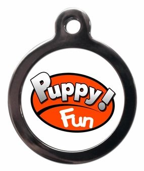 Puppy Fun Dog ID Tag