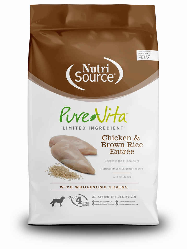 Pure Vita LID Chicken and Brown Rice Entree 25lb