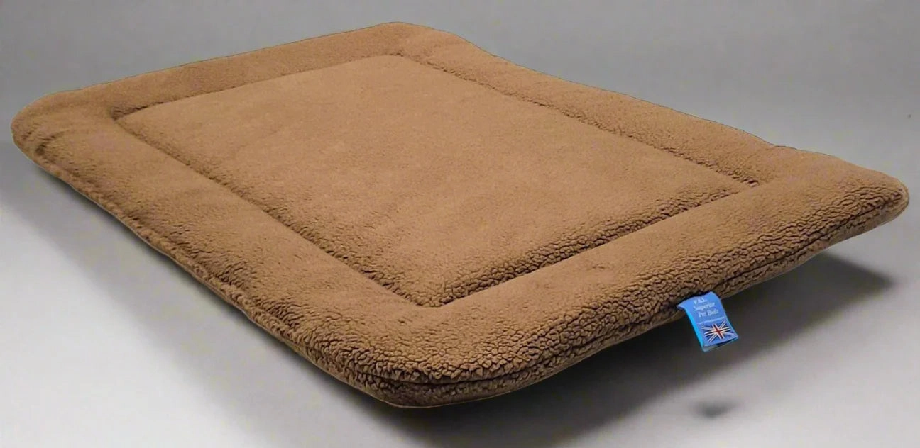 Rectangular Fleece Dog Crate Cushion Pads by Pets and Leisure - Multiple Colours