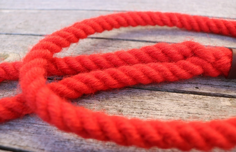 Red 100% British Wool Dog Collar