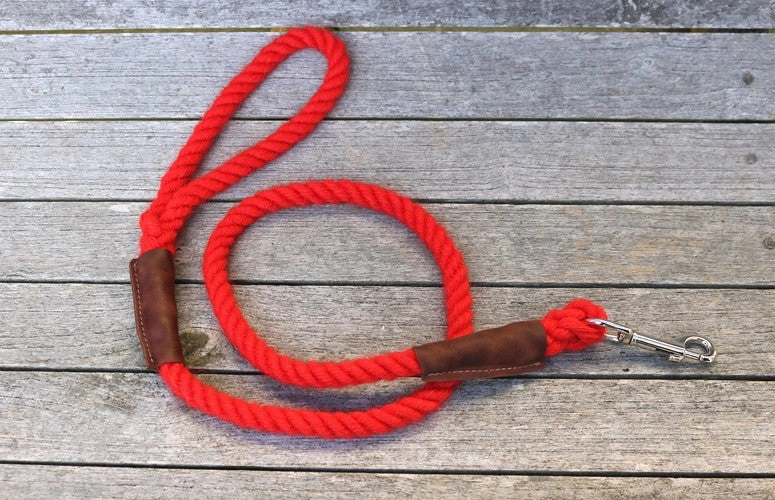 Red 100% British Wool Dog Collar