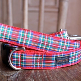 Royal Stewart Dog Collar and Lead Set