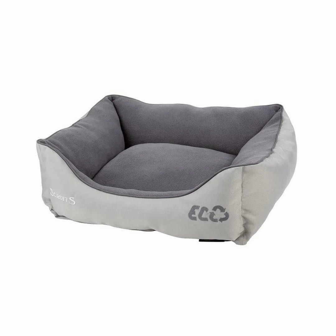 Scruffs Recycled Eco Dog Box Bed Grey