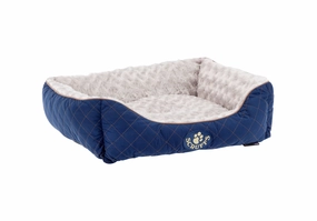 Scruffs Wilton Box Dog Bed Blue
