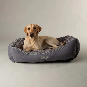 Scruffs Wilton Box Dog Bed Grey