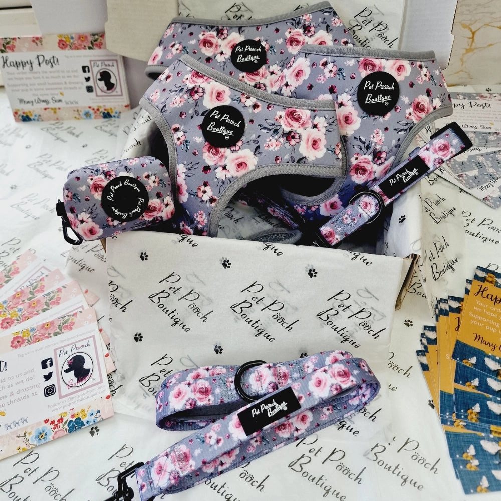 Secret Garden Floral Dog Harness