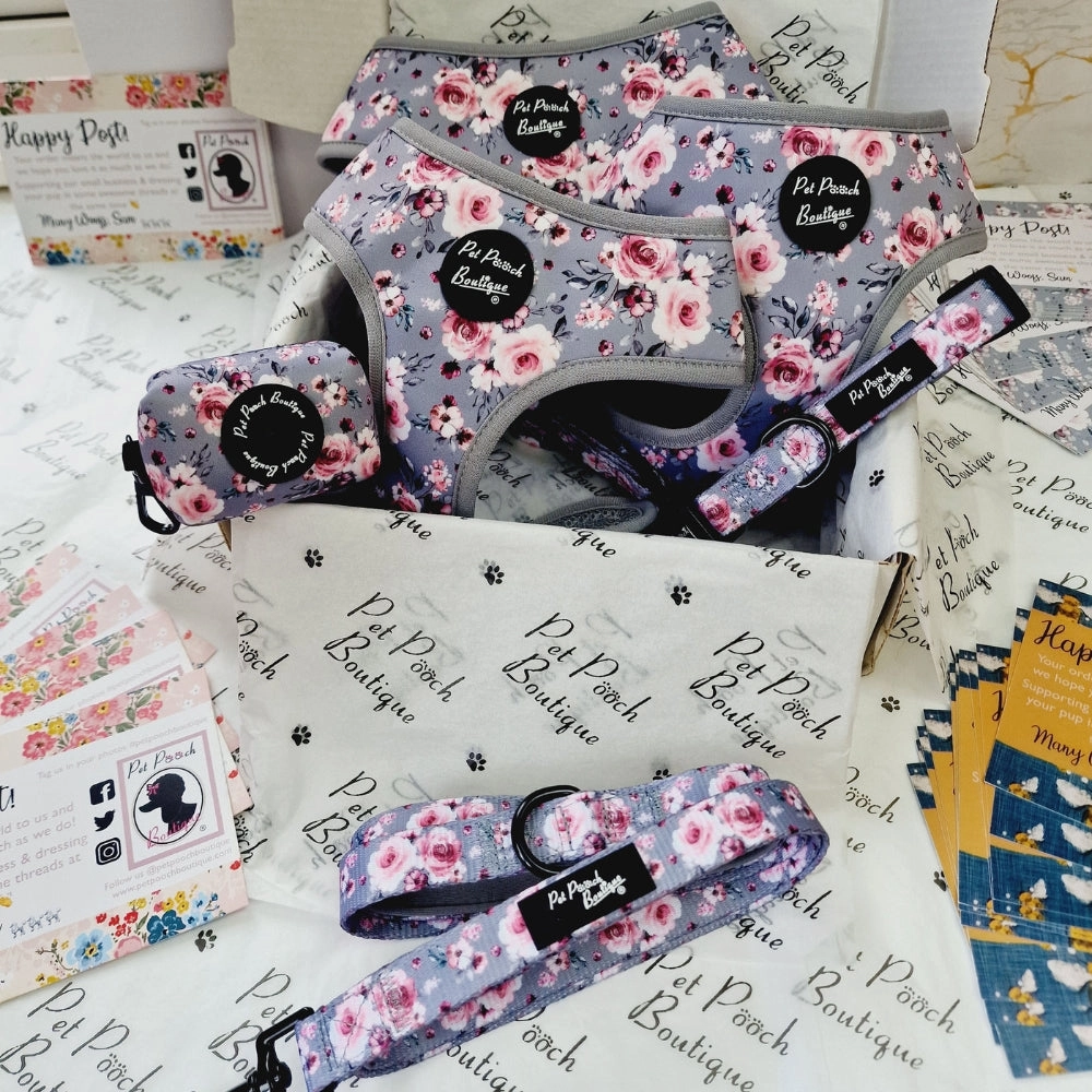 Secret Garden Floral Dog Harness