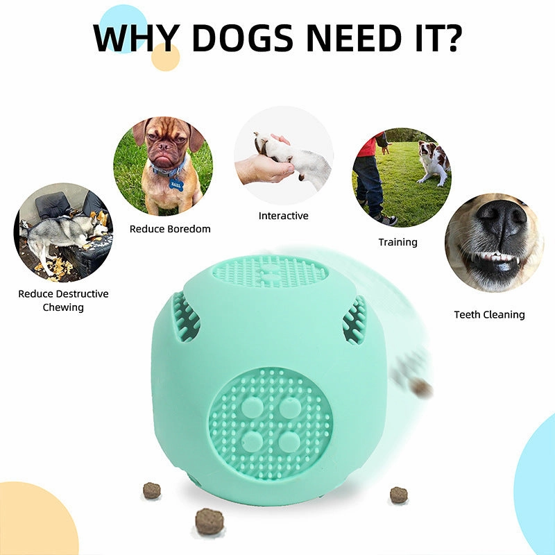Silicone Dog Treat Dispensing Toy