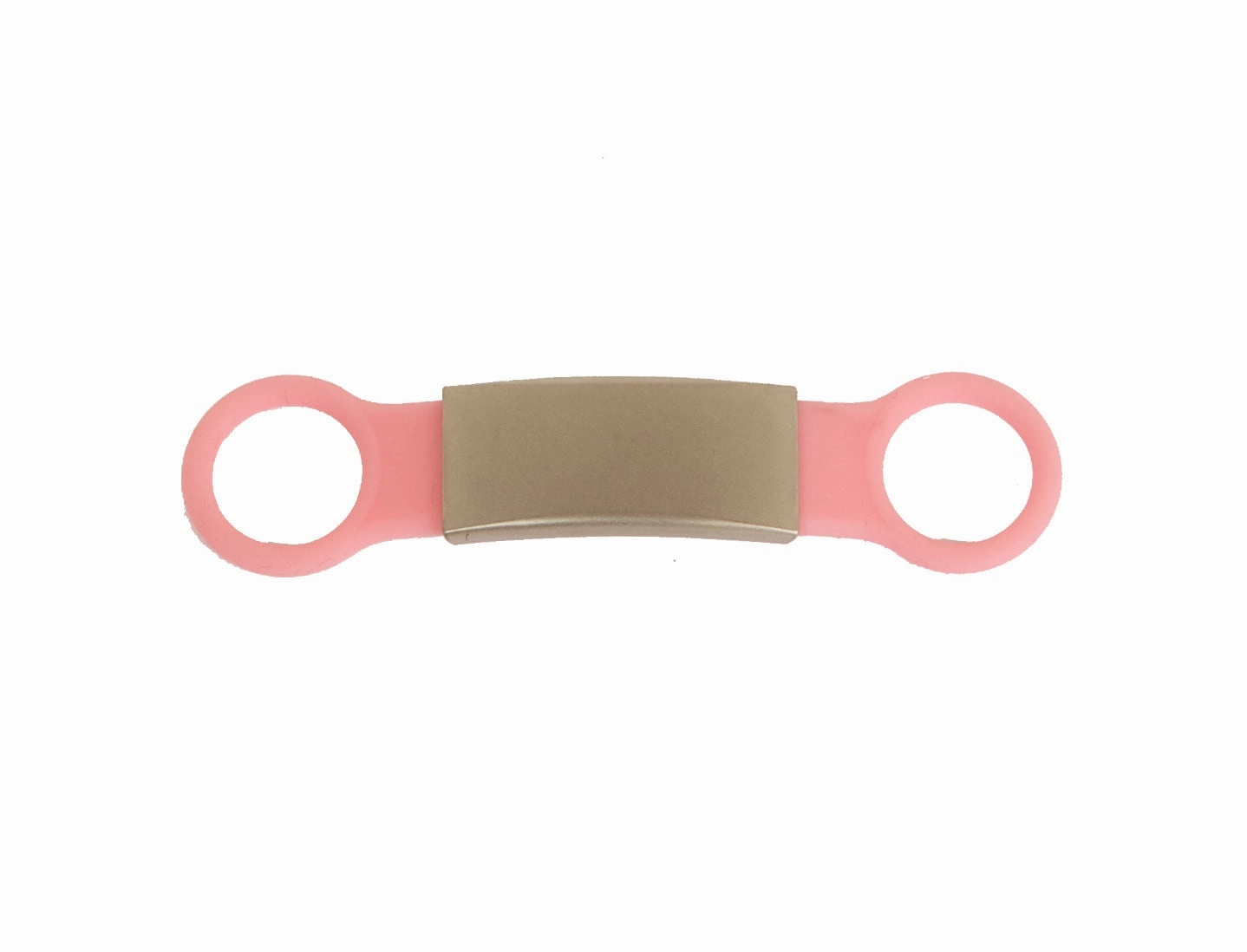 Silicone Slider Dog Collar Tag Pink Pet ID Tag