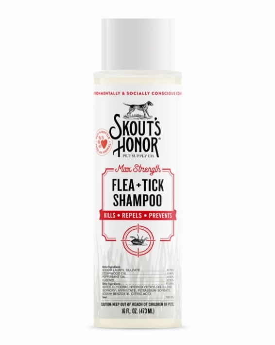 Skout's Honor Flea   Tick Shampoo for Dogs 16oz