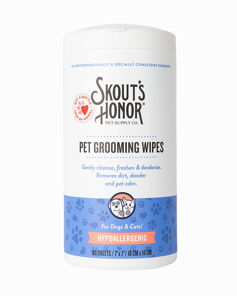 Skout's Honor Pet Grooming Wipes for Dogs & Cats 80ct