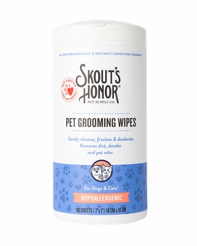 Skout's Honor Pet Grooming Wipes for Dogs & Cats 80ct