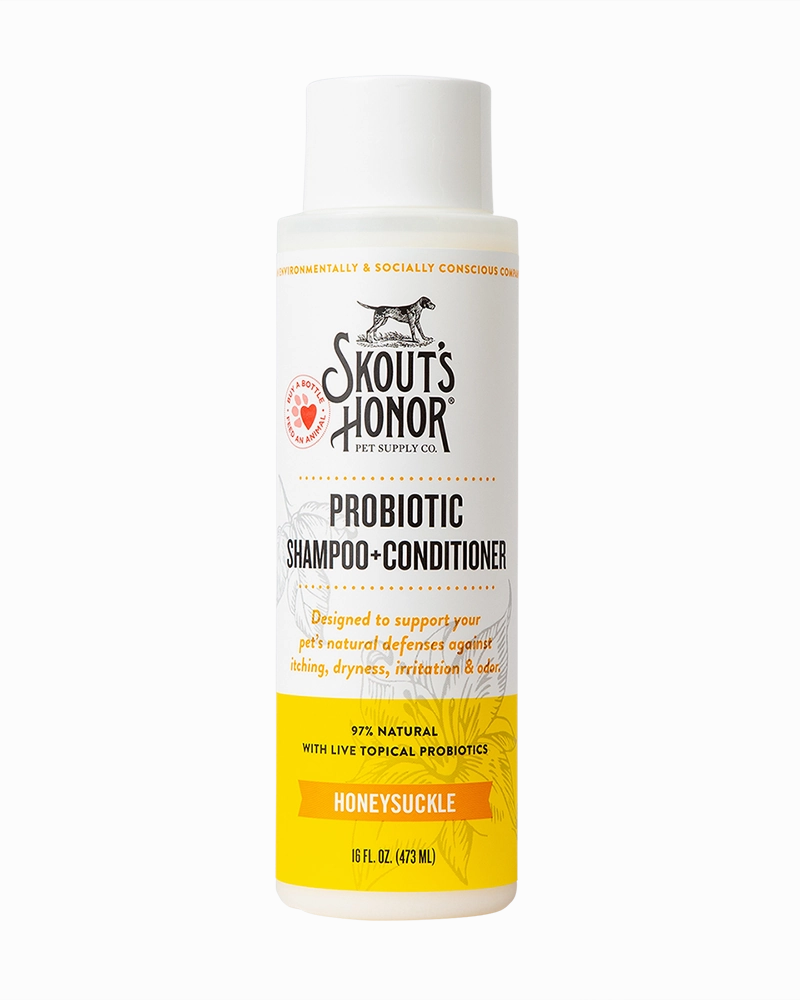 Skout??s Honor Probiotic Shampoo   Conditioner for Dogs & Cats - Honeysuckle 16oz