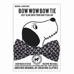 Skull and Crossbones Dog Bow Tie