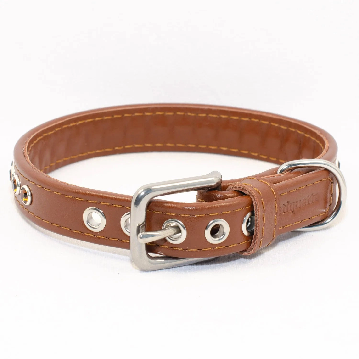 Smoked Topaz Trail Swarovski Dog Collar by Petiquette