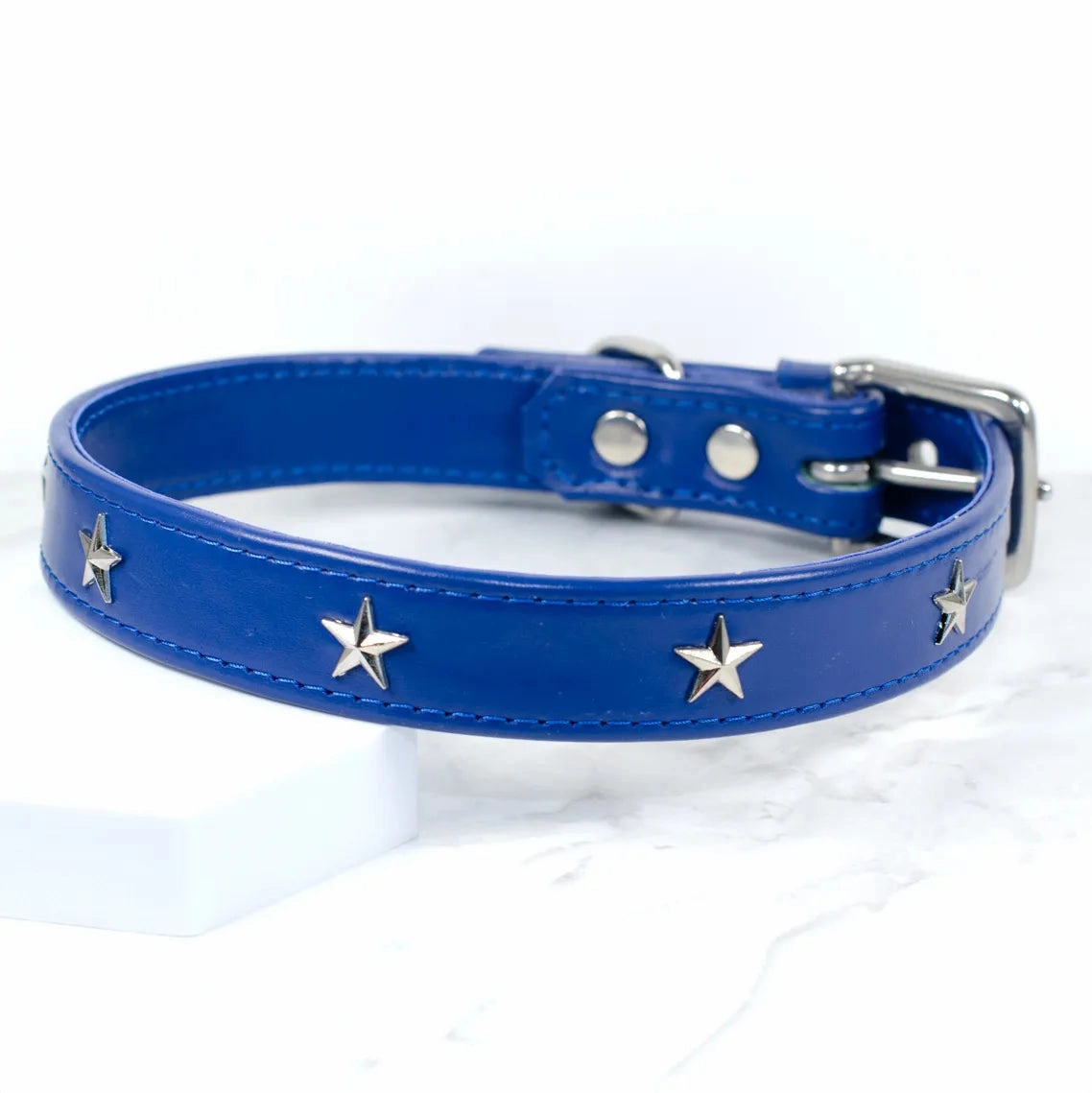 Star Leather Dog Collar by Petiquette