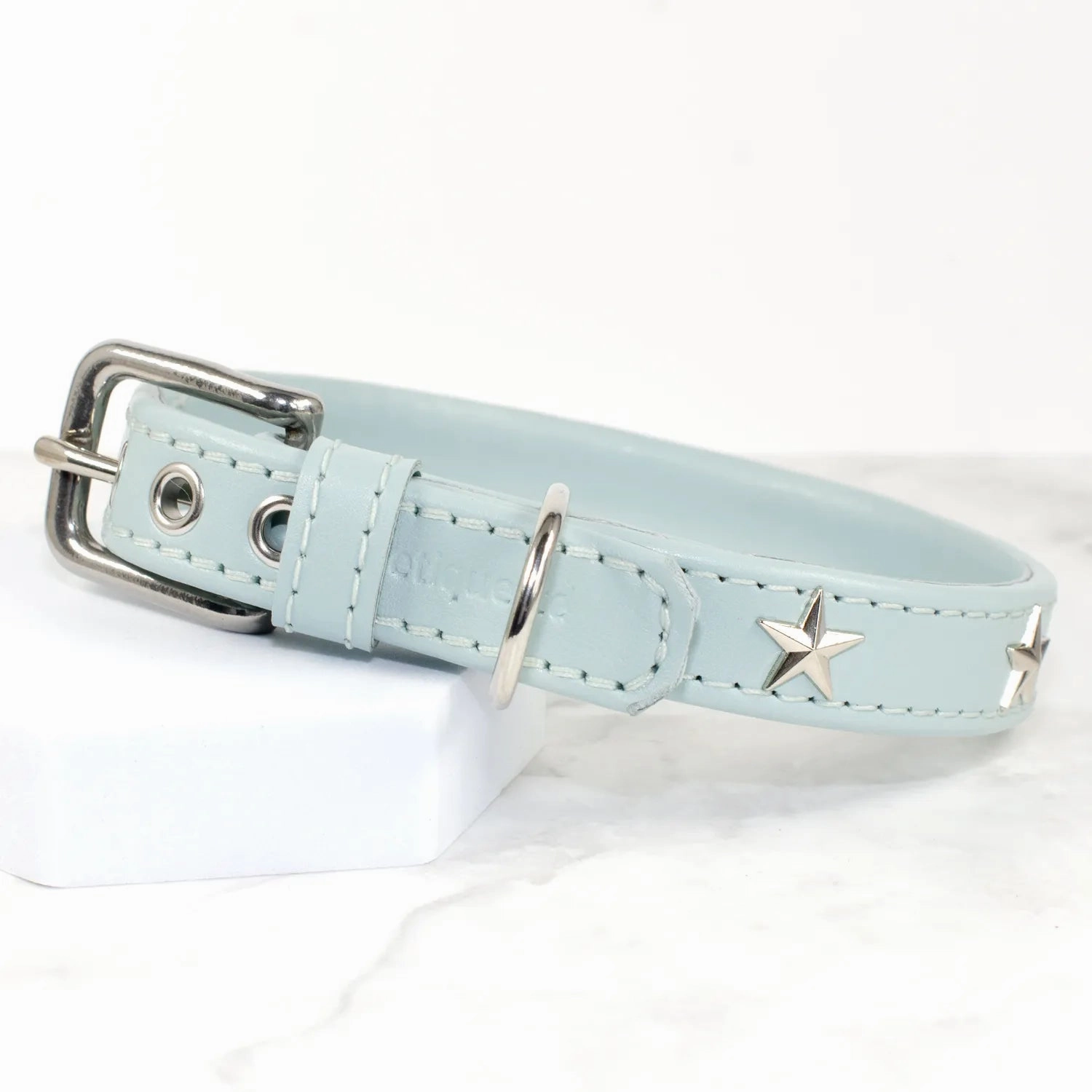 Star Leather Dog Collar by Petiquette