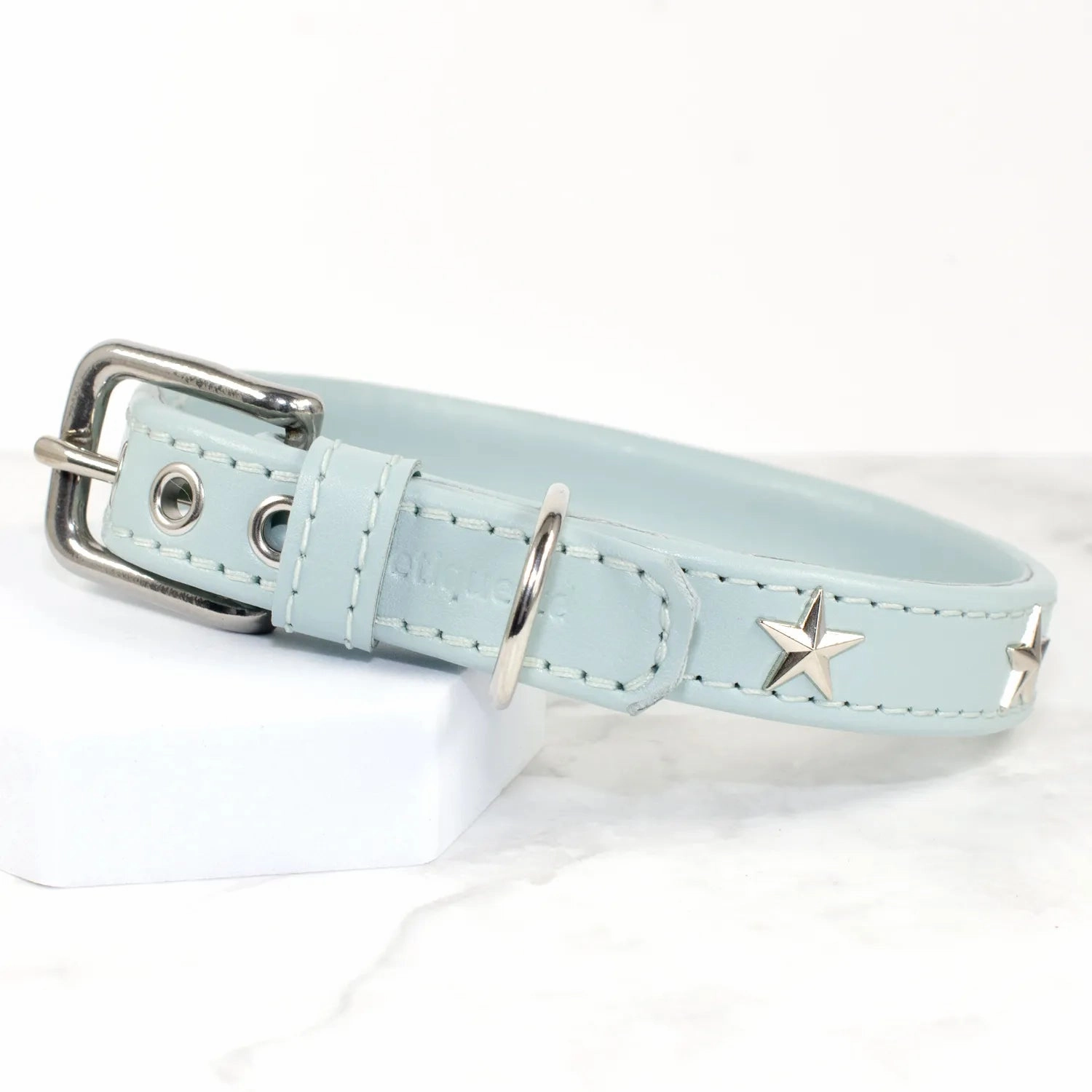 Star Leather Dog Collar by Petiquette