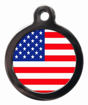 Stars And Stripes Flag Dog Tag