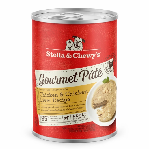 Stella & Chewy's Gourmet Pat?? for Dogs with Chicken & Chicken Liver 12.5oz