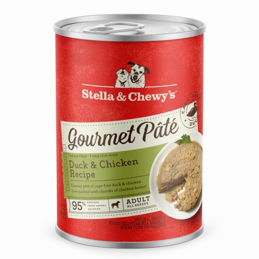 Stella & Chewy's Gourmet Pat?? for Dogs with Duck & Chicken Liver 12.5oz
