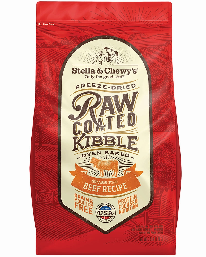 Stella & Chewy??s Raw Coated Kibble Grass-Fed Beef Dog Food 22lb