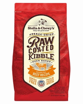 Stella & Chewy's Raw Coated Kibble Grass Fed Beef Dog Food 3.5lb