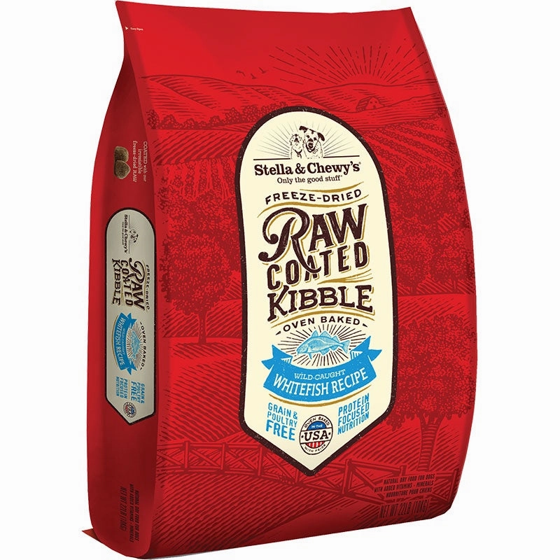 Stella & Chewy??s Raw Coated Kibble Wild-Caught Whitefish Dry Dog Food 22lb