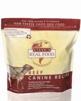 Steve's Real Food Freeze-Dried Beef Dog Food 20oz