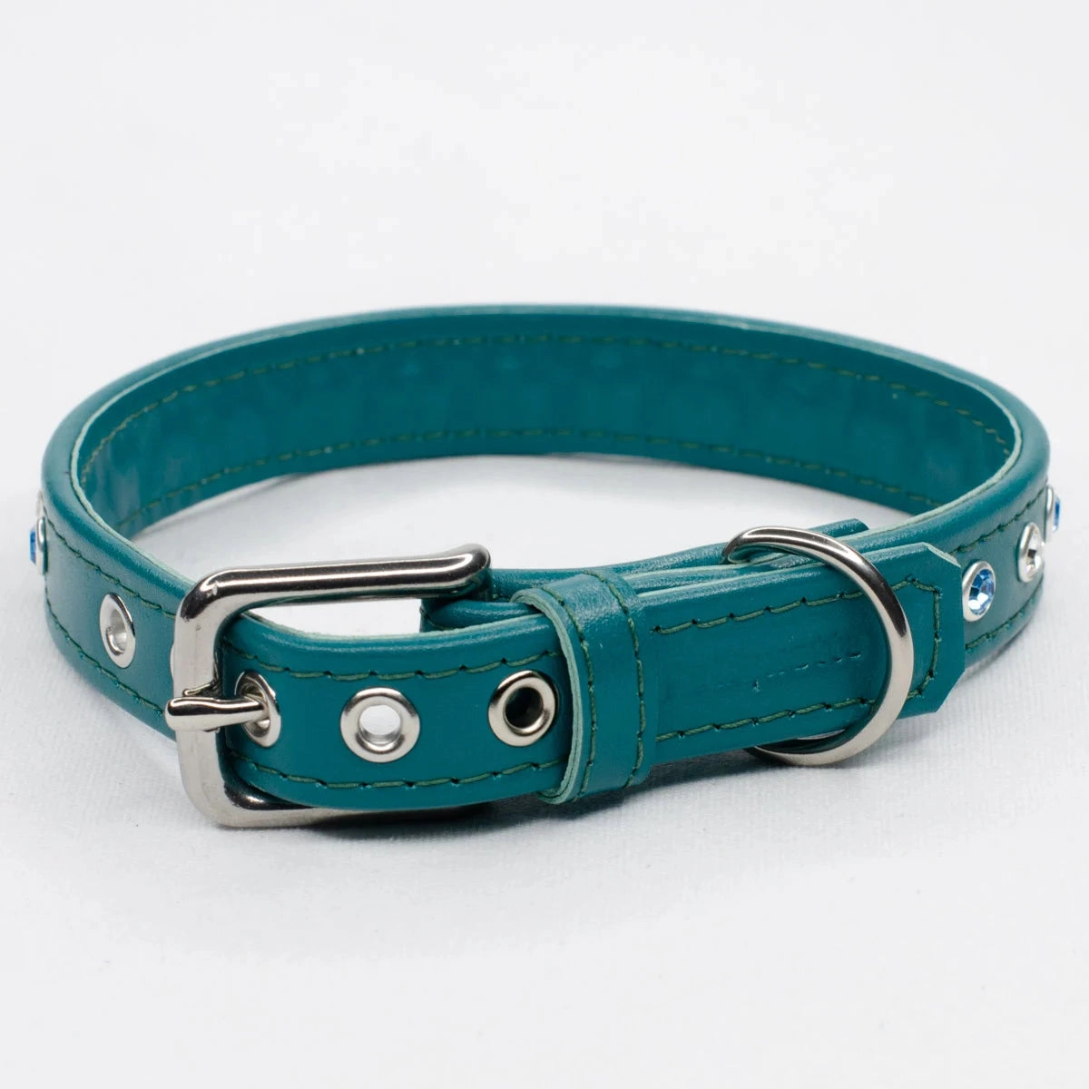 Straight Flush Diamante Dog Collar by Petiquette
