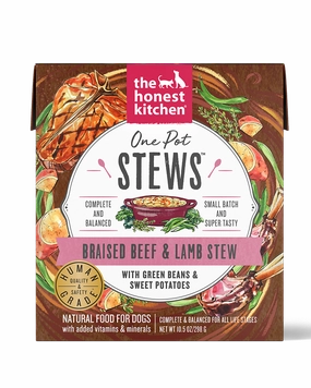 The Honest Kitchen One Pot Stew - Braised Beef & Lamb Wet Dog Food 10.5oz