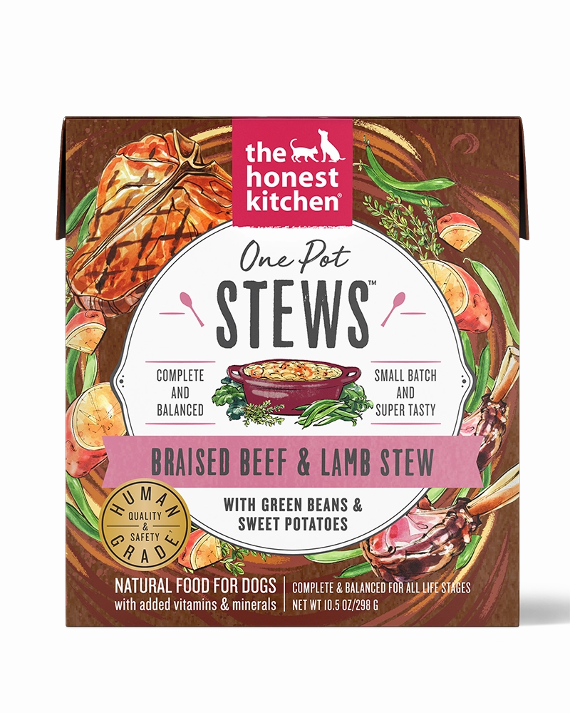 The Honest Kitchen One Pot Stew - Braised Beef & Lamb Wet Dog Food 10.5oz