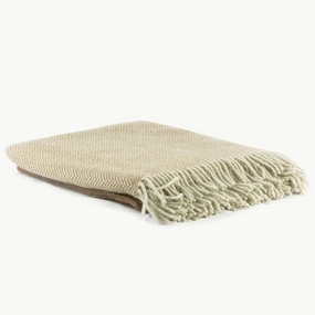 Toast & Ecru Herringbone Wool Rugleton