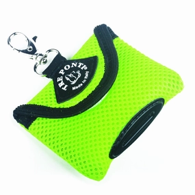 Tre Ponti Fluo Green Mesh Poo Bag Dispenser